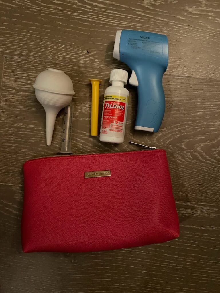 airplane carry on must have - your health kit. DON'T want to be caught somewhere without it! 